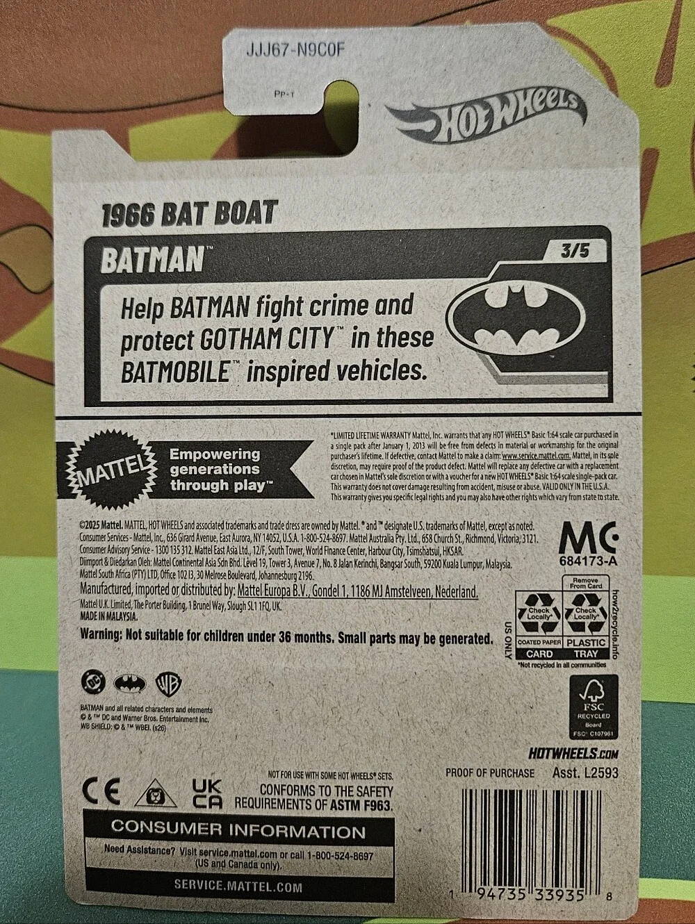 HotWheels 1966 Batman Boat